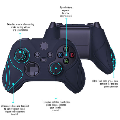 Playvital Samurai Edition Midnight Blue Xbox Controller Case Cover